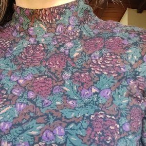 Vintage Laura Ashley Forest Maxi Dress